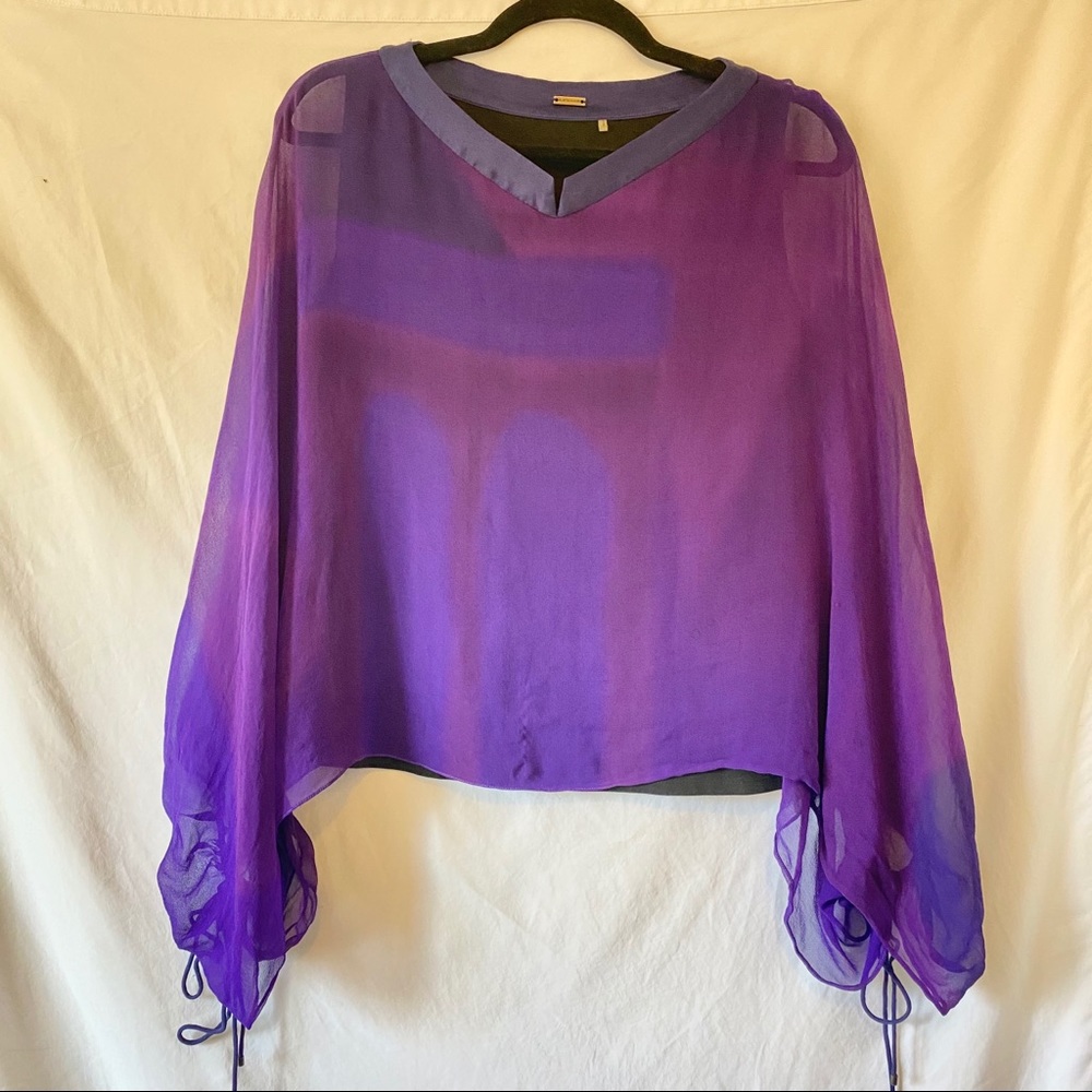Elie Tahari Purple Blouse